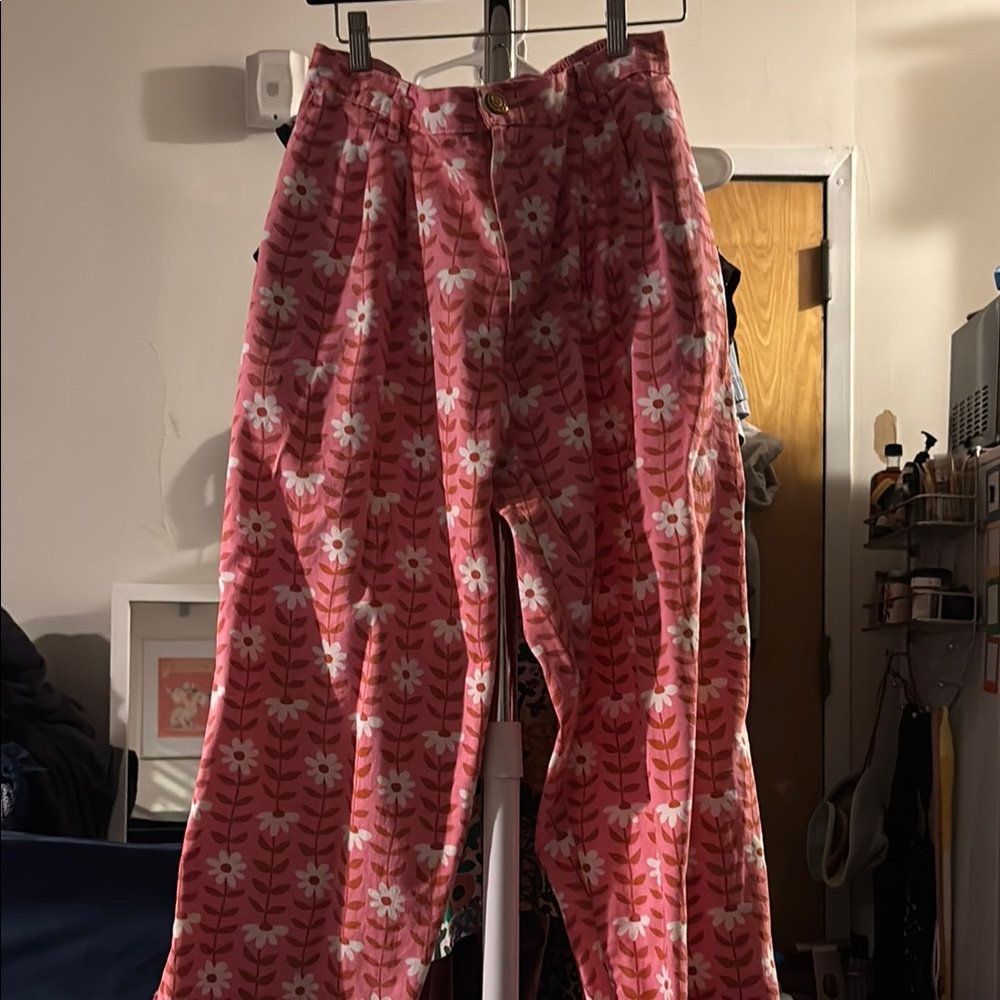 Big Bud Press Pink Daisy Chain Trousers
